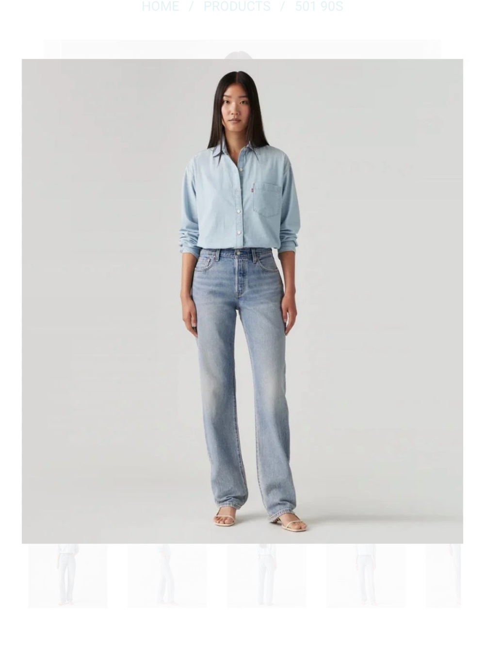 Levi’s 501 Premium ’90s Jeans in a light wash